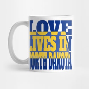 Love Lives in North Dakota Mug